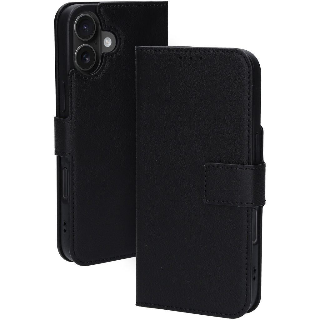 Mobiparts Mobiparts Classic Wallet Case Apple iPhone 16 Plus Black (MagSafe Compatible)