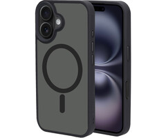 Mobiparts Mobiparts Hardcover Apple iPhone 16 Satin Black (Magsafe Compatible)