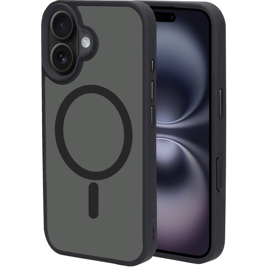 Mobiparts Mobiparts Hardcover iPhone 16 Satin Black (MagSafe) (MP-127205)
