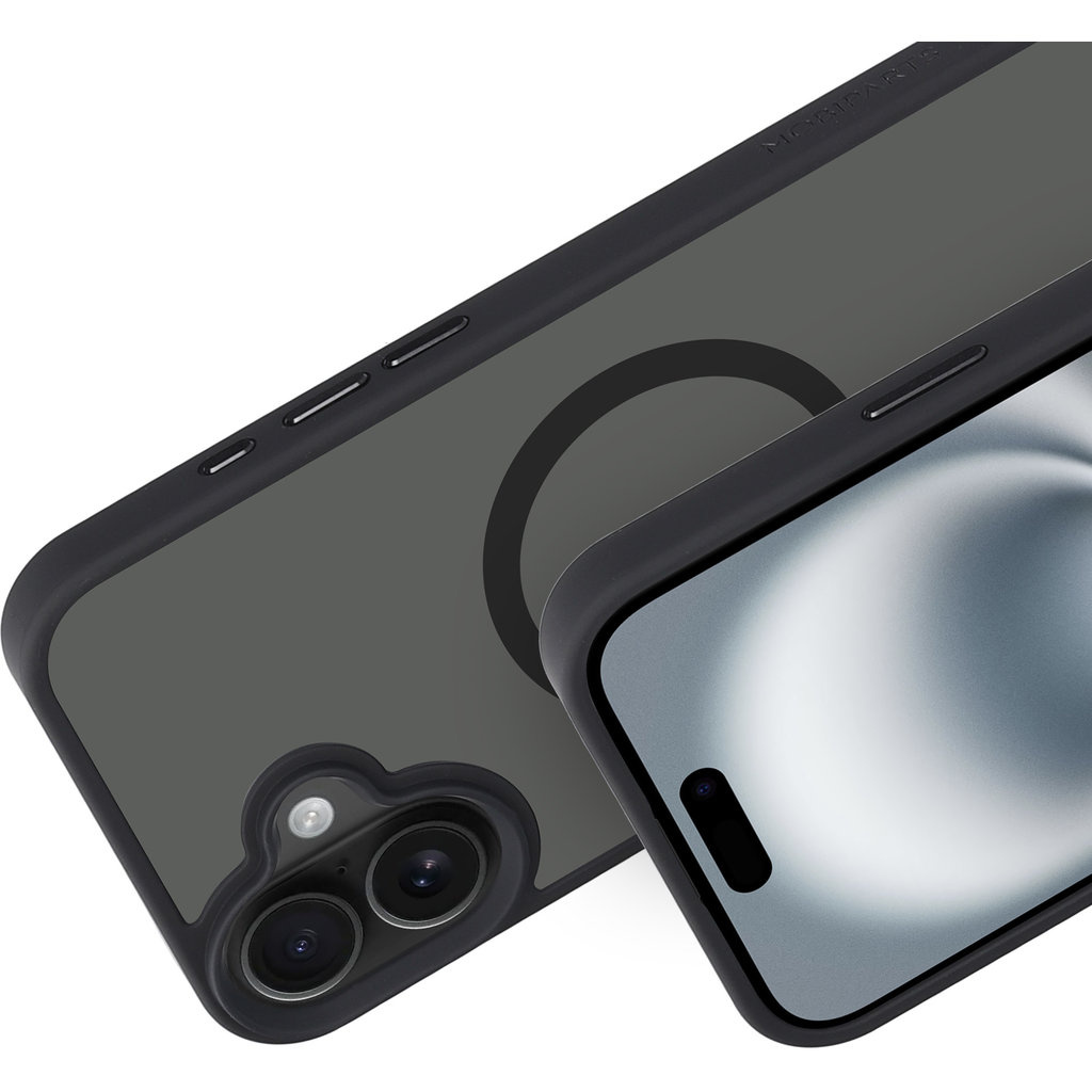 Mobiparts Mobiparts Hardcover Apple iPhone 16 Plus Satin Black (Magsafe Compatible)