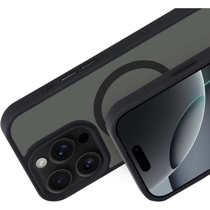 Mobiparts Mobiparts Hardcover Apple iPhone 16 Pro Satin Black (Magsafe Compatible)