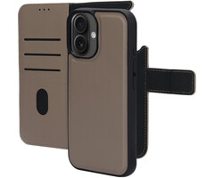 Mobiparts Mobiparts Leather 2 in 1 Wallet Case Apple iPhone 16 Taupe
