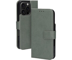 Mobiparts Mobiparts Classic Wallet Case Apple iPhone 16 Pro Stone Green (MagSafe Compatible)