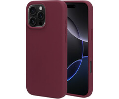Mobiparts Mobiparts iPhone 16 Pro Max Siliconen Hoesje Plum Red