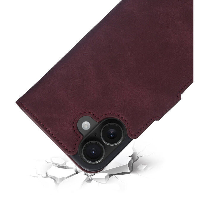 Mobiparts Mobiparts Classic Wallet Case Apple iPhone 16 Velvet Red (MagSafe Compatible)