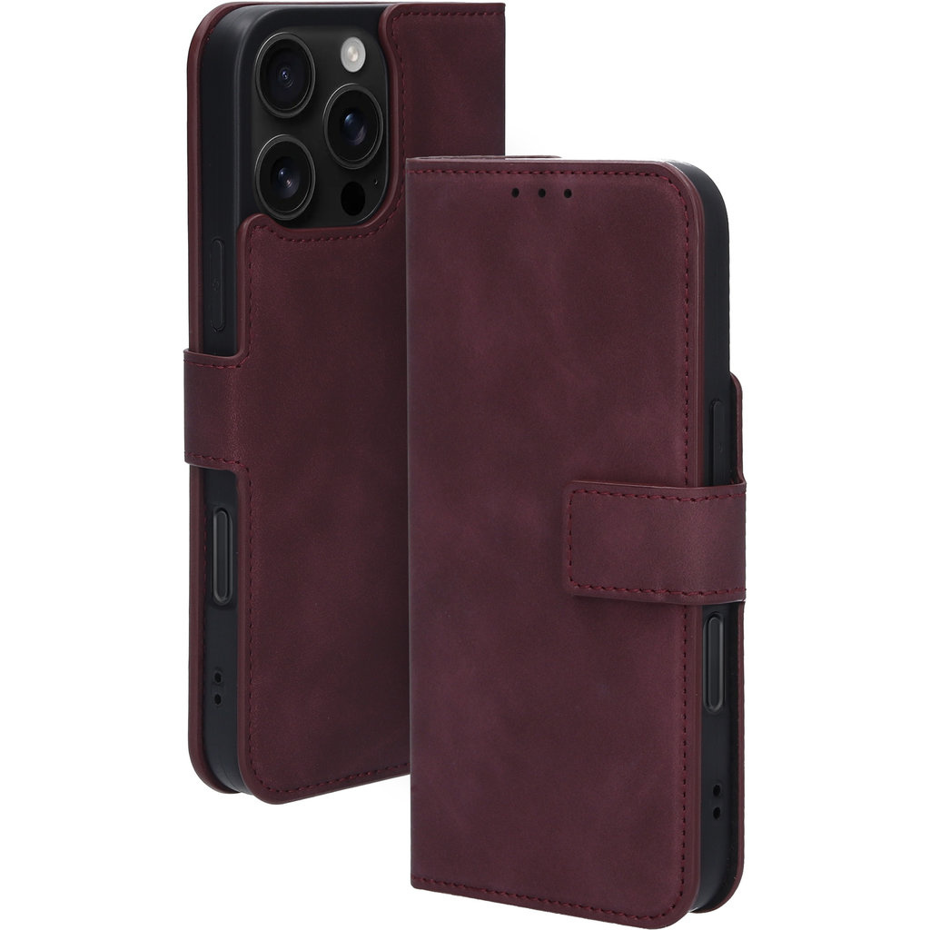 Mobiparts Mobiparts Classic Wallet Case Apple iPhone 16 Pro Max Velvet Red (MagSafe Compatible)