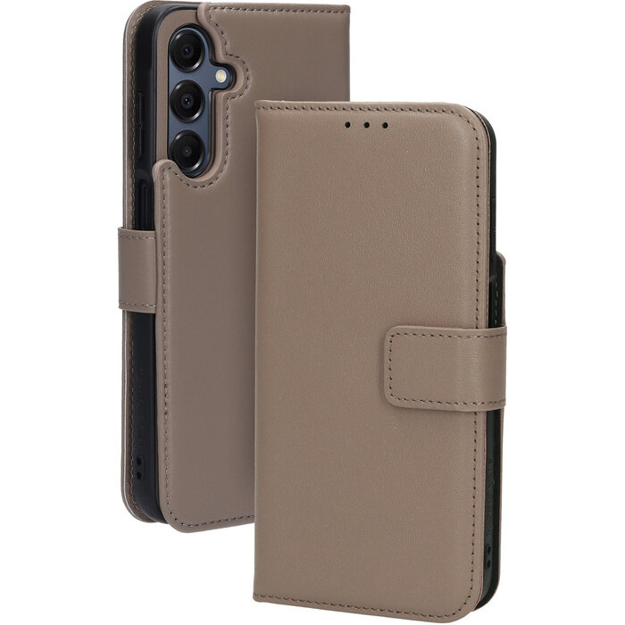 Mobiparts Mobiparts Leather 2in1 Wallet Case Samsung A16 Taupe (MP-128384)