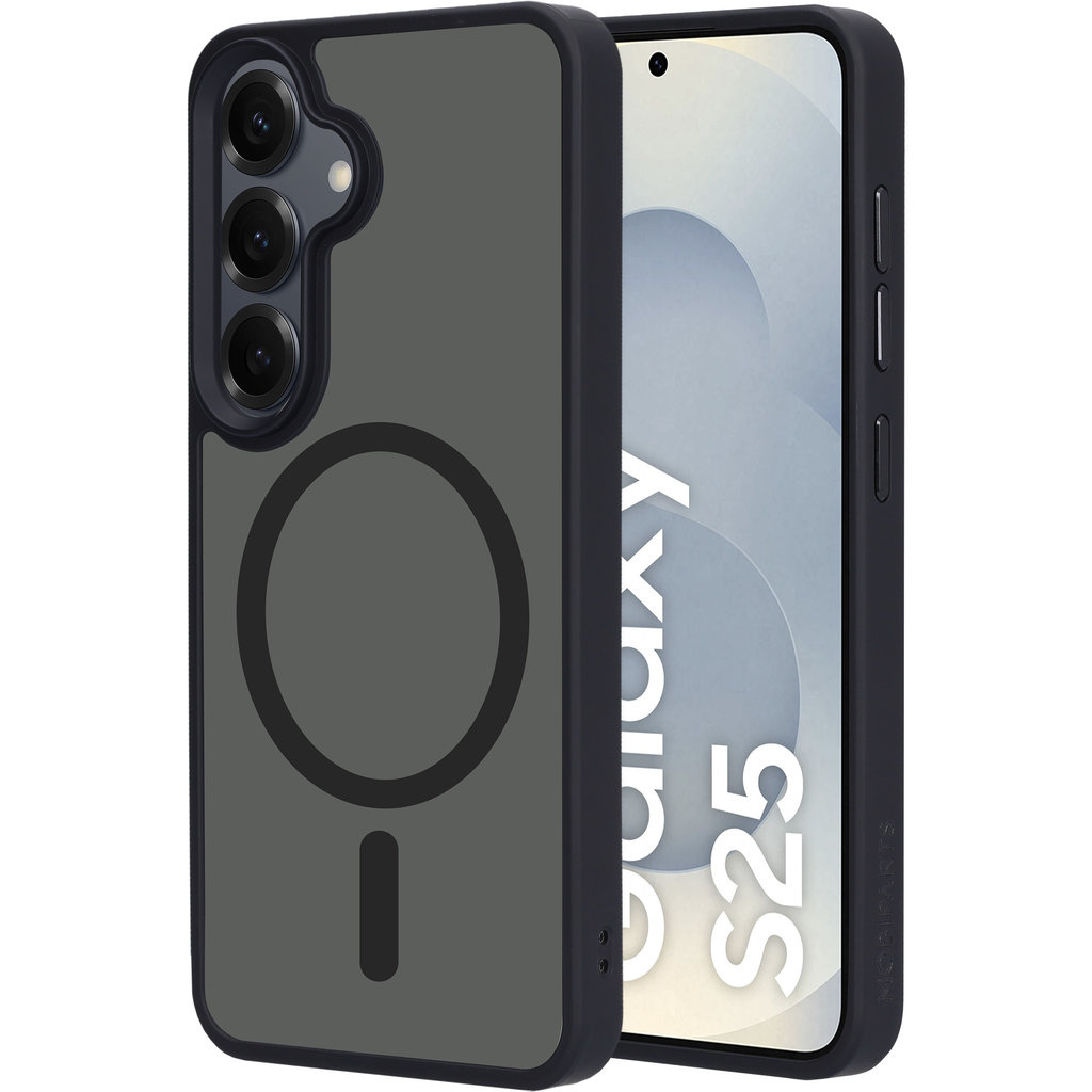 Mobiparts Mobiparts Hardcover Samsung Galaxy S25 Satin Black (Magsafe Compatible)