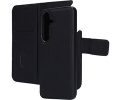 Mobiparts Mobiparts Samsung Galaxy S25 2-in-1 Leren Wallet Hoesje Zwart