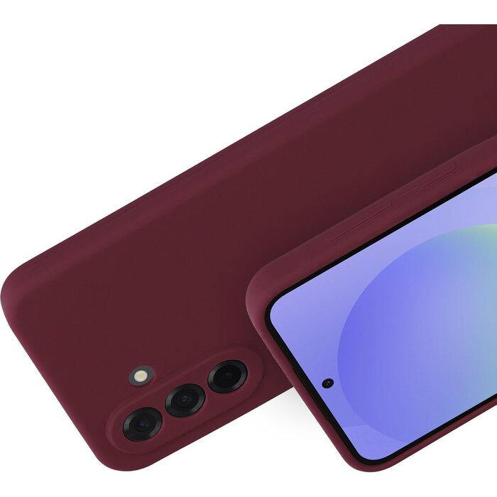 Mobiparts Mobiparts Silicone Cover Samsung Galaxy A36 Plum Red