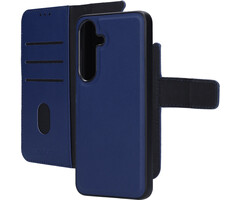 Mobiparts Mobiparts Leren 2-in-1 Wallet Case voor Samsung Galaxy S25 Blauw