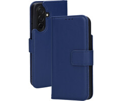 Mobiparts Mobiparts Echt Lederen Wallet Hoesje voor Samsung A26 - Blauw