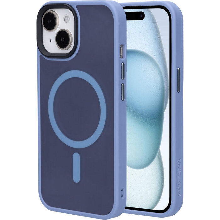 Mobiparts Mobiparts Hardcover iPhone 15 Satin Light Blue (MagSafe) MP-128950