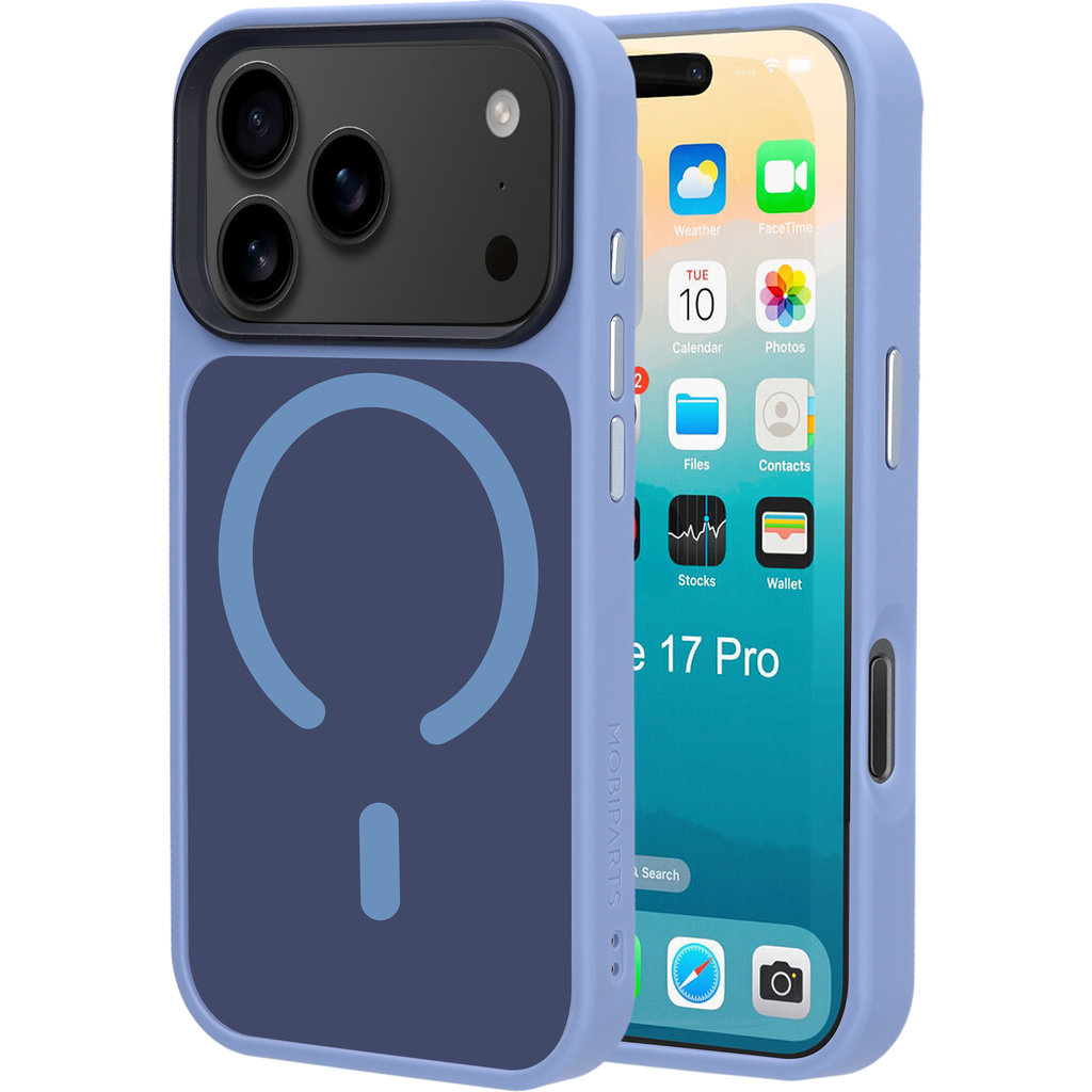 Mobiparts Mobiparts Hardcover iPhone 17 Pro Satin Light Blue MagSafe (MP-130086)