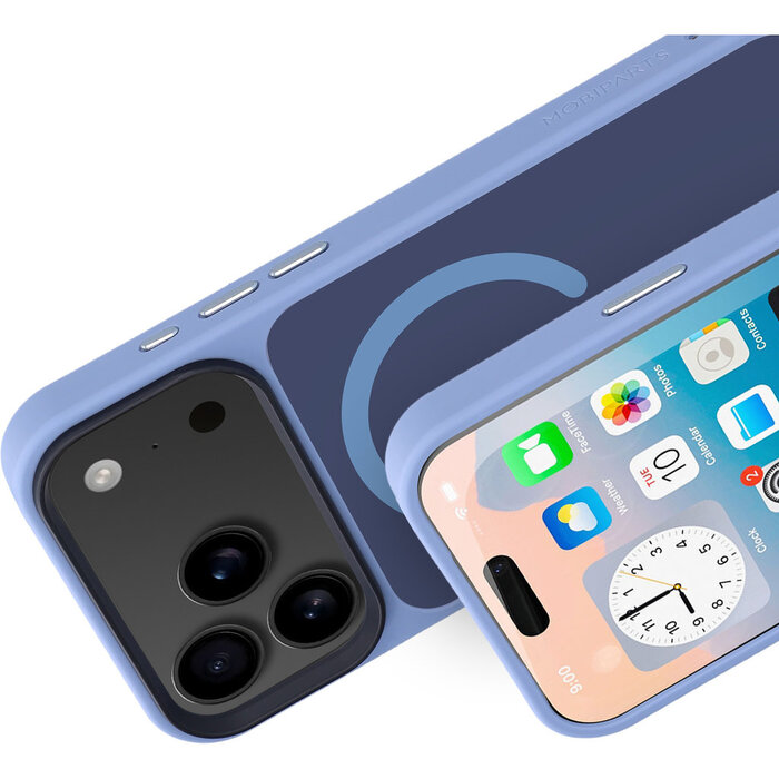 Mobiparts Mobiparts Hardcover iPhone 17 Pro Max Satin Light Blue (MP-130087)