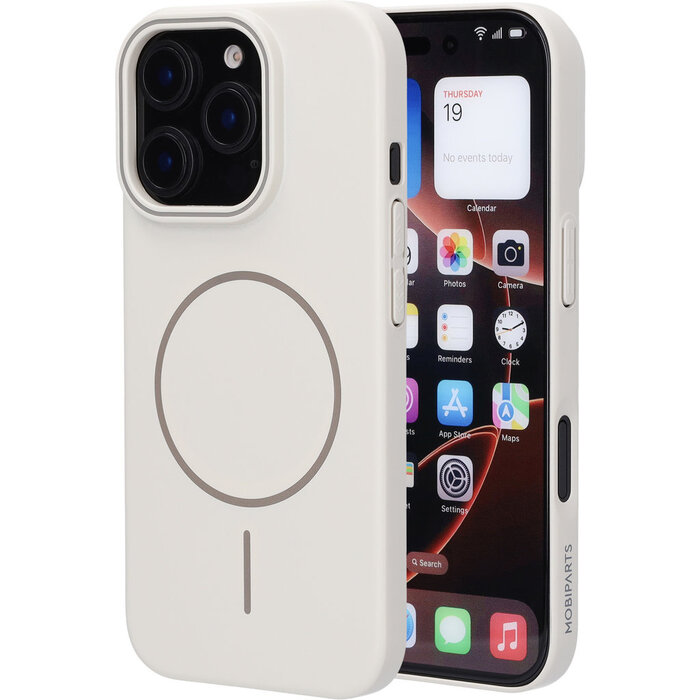 Mobiparts Mobiparts Slim Line Case iPhone 16 Pro MagSafe Off White (MP-130295)
