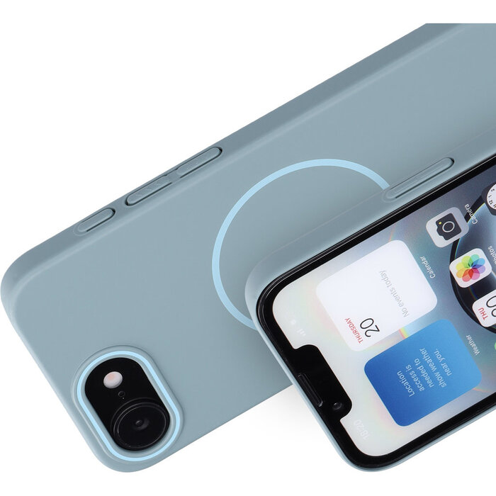 Mobiparts Mobiparts Slim Line Case iPhone 16e MagSafe - Sage Green (MP-130304)