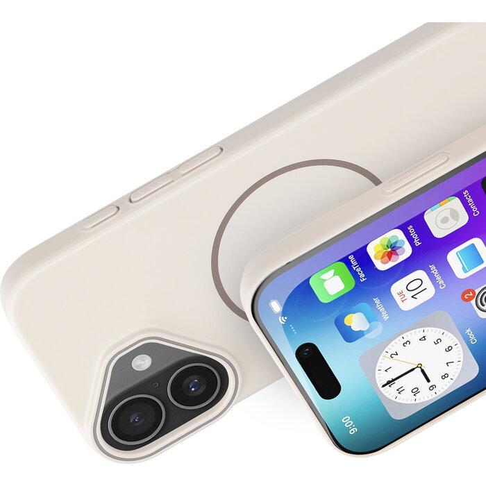 Mobiparts Mobiparts Slim Line Case iPhone 17 MagSafe Off White (MP-130307)