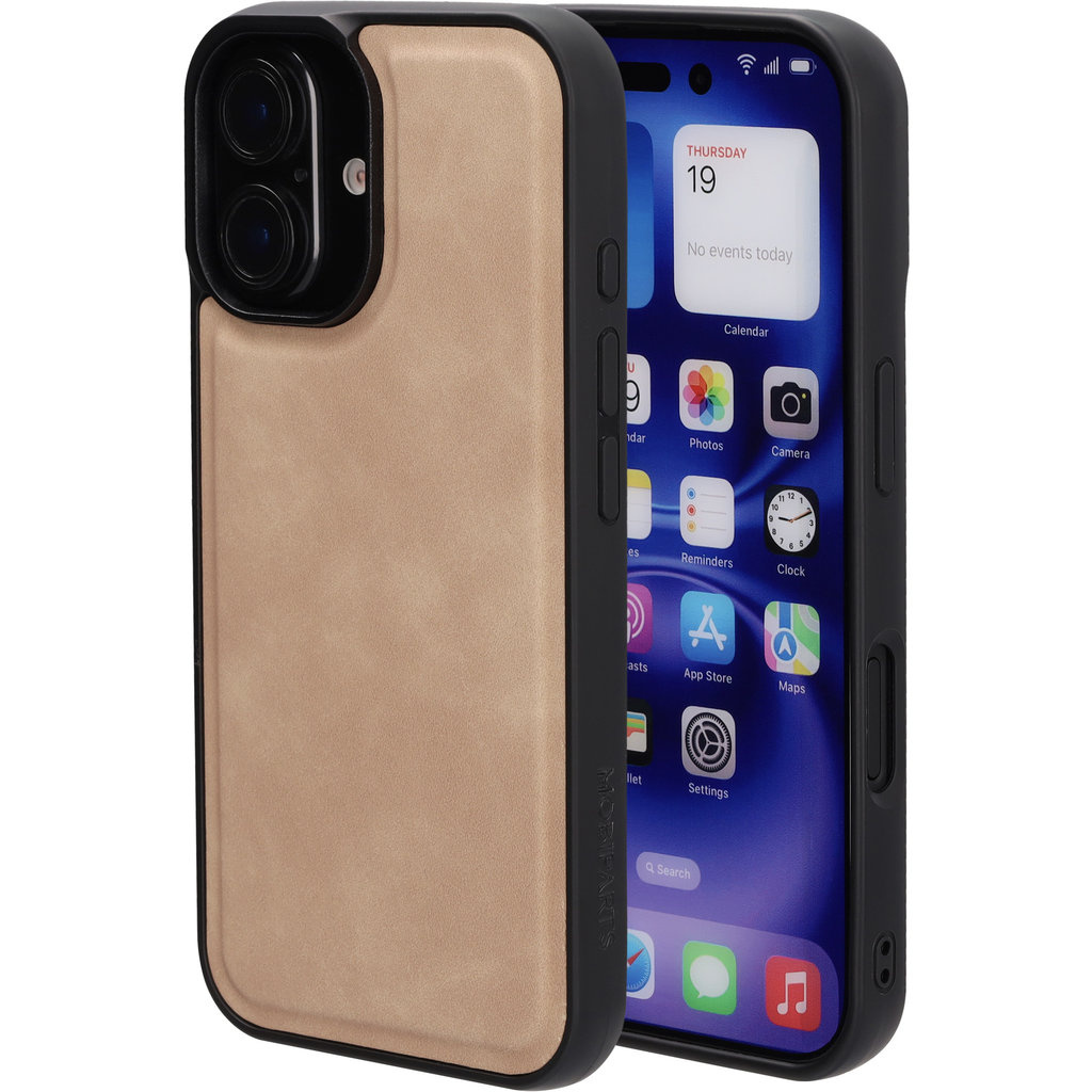Mobiparts Mobiparts Classic iPhone 16 Backcover Beige MagSafe (artikelnummer)