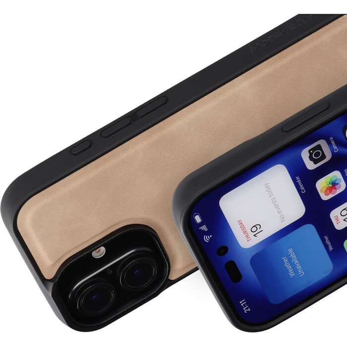 Mobiparts Mobiparts Classic iPhone 16 Backcover Beige MagSafe (artikelnummer)