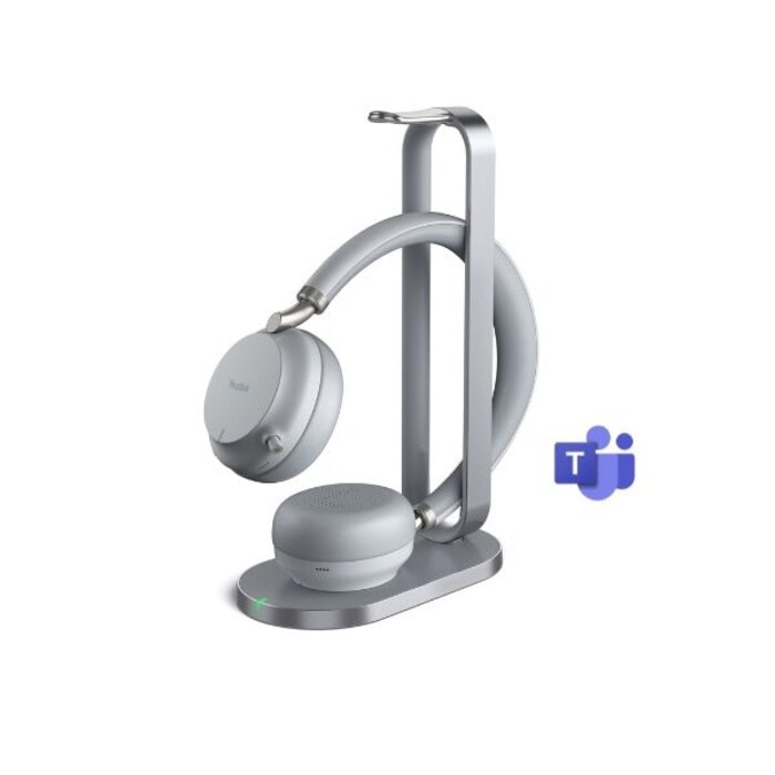 Yealink Yealink BH72 Bluetooth Headset - Microsoft Teams gecertificeerd - Grijs - Inclusief Laadstandaard & USB-A Dongle
