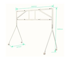 Yealink Yealink MB-FloorStand-D652 Dual-Screen Uitbreiding 65 Inch Wit