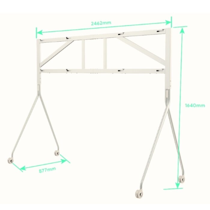 Yealink Yealink MB-FloorStand-D652 Dual-Screen Uitbreiding 65 Inch Wit