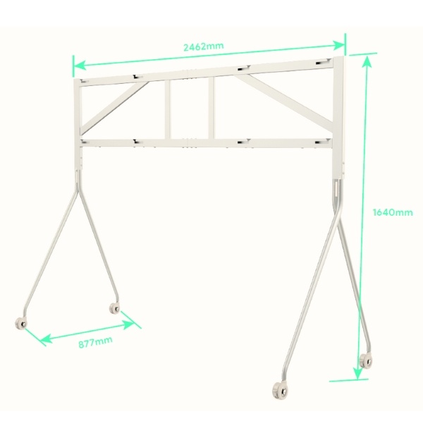 Yealink Yealink MB-FloorStand-D652 Dual-Screen Uitbreiding 65 Inch Wit