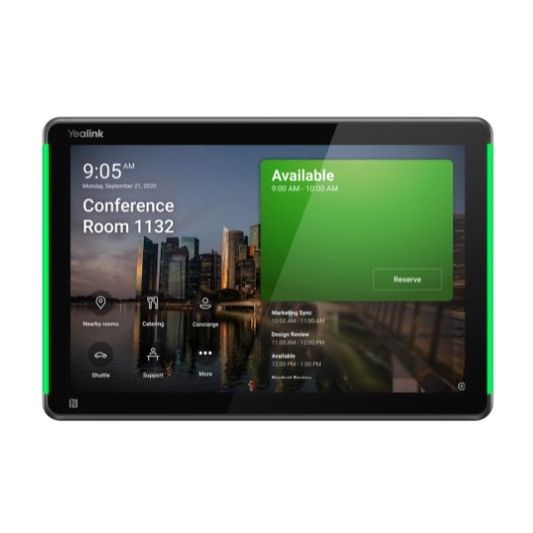 Yealink Yealink RoomPanel Plus E2 10.1" Reserveringspaneel PoE