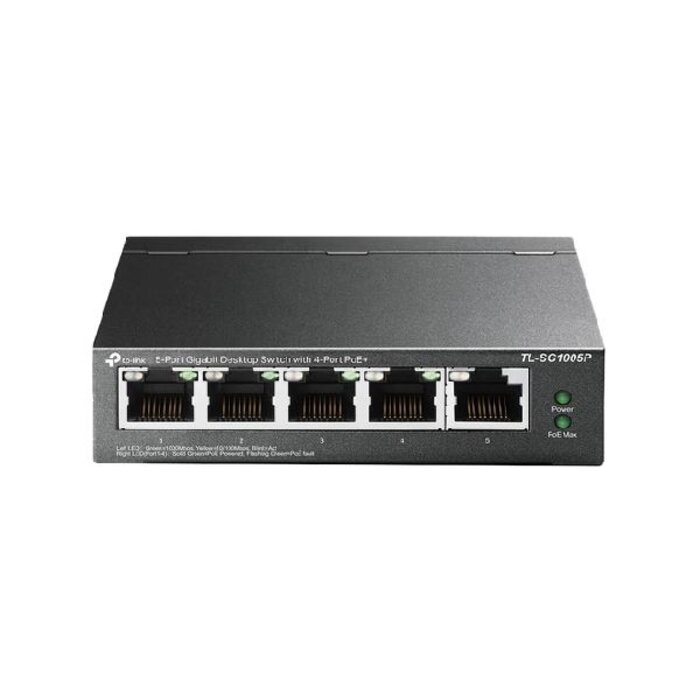 TP-Link TP-Link TL-SG1005P 5-Poort Unmanaged Gigabit Switch met 4 PoE+ Poorten