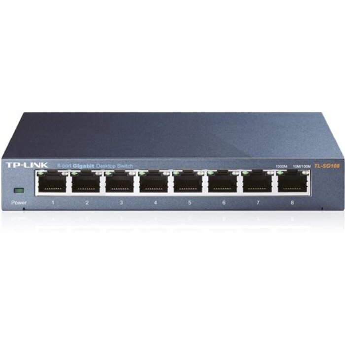 TP-Link TP-Link TL-SG108E 8-Poort Gigabit Easy Smart Switch (TL-SG108E)
