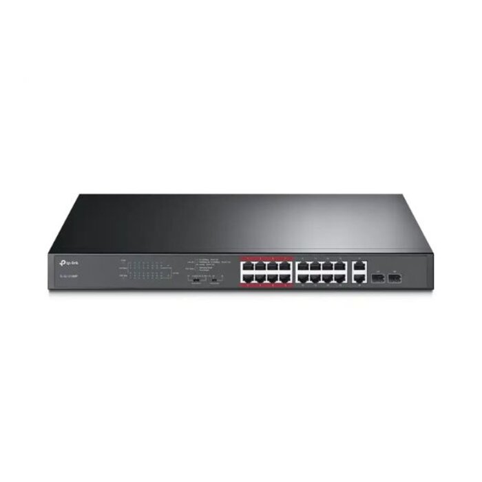 TP-Link TP-Link TL-SL1218MP 18-Poorts Unmanaged PoE+ Switch met 2 SFP-slots
