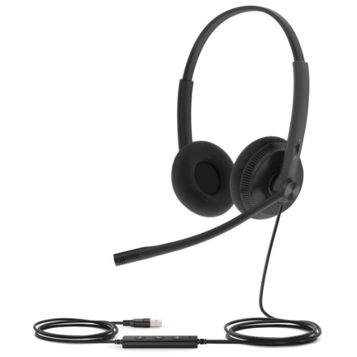 Yealink Yealink UH34 Lite Stereo USB-Headset met Noise-Cancelling en Inline Bediening