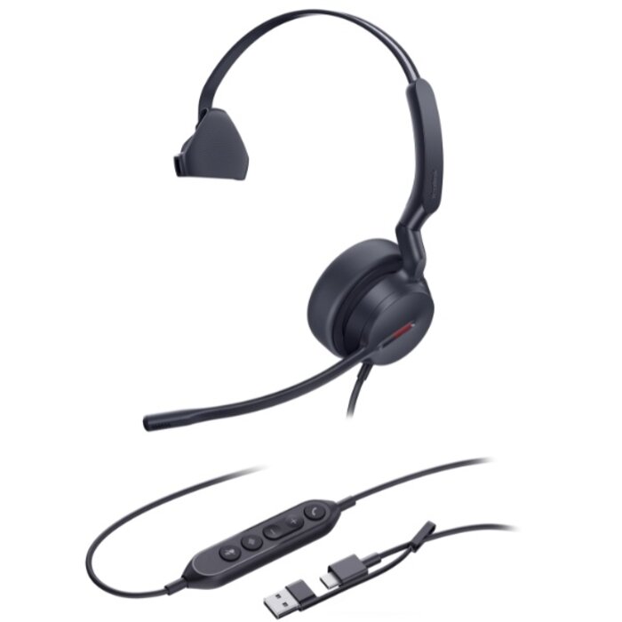 Yealink Yealink UH42 Mono UC Headset met Noise-Cancelling Microfoon - USB-A en USB-C