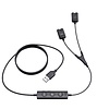Yealink Yealink USB naar 2x QD Trainingskabel voor Headsets