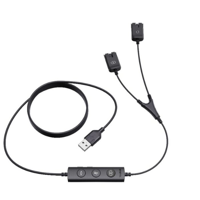 Yealink Yealink USB naar 2x QD Trainingskabel voor Headsets