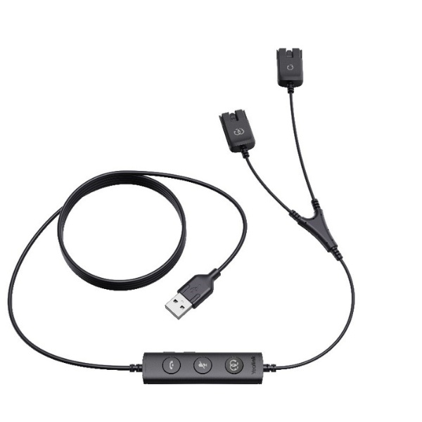Yealink Yealink USB naar 2x QD Trainingskabel voor Headsets
