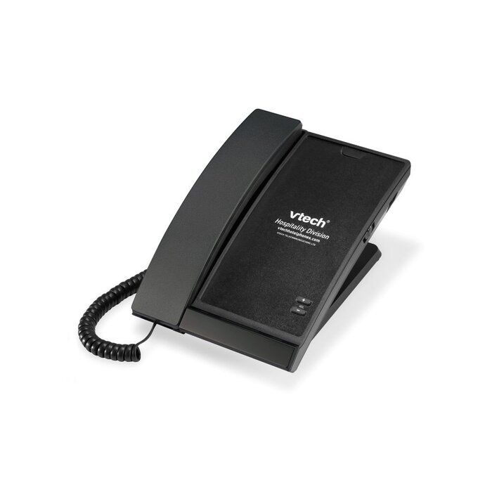 Vtech Vtech A2100 Matte Black 1-Line Contemporary Analog Lobby Phone