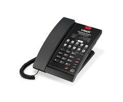 Vtech Vtech A2210 Matte Black (10 keys) 1-Line Analog Corded Phone, 10 programmable keys