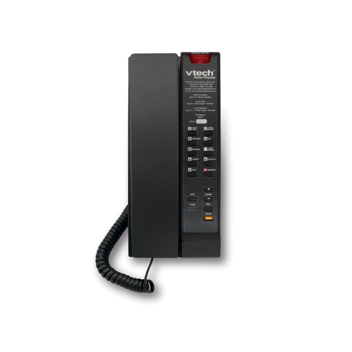 Vtech Vtech A2211-SPK Analoge 1-Lijns Speakertelefoon - 10 Sneltoetsen - Matzwart