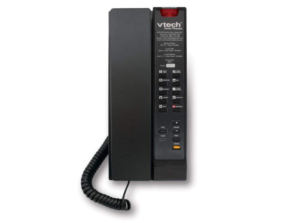 Vtech VTech A2211-SPK Analoge Speakertelefoon - Matzwart