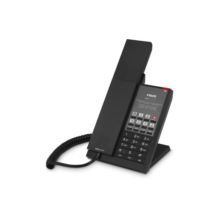 Vtech Vtech NG-A3211 Matte Black (10 Keys) 1-Line Analog Corded Phone 10 programmable keys