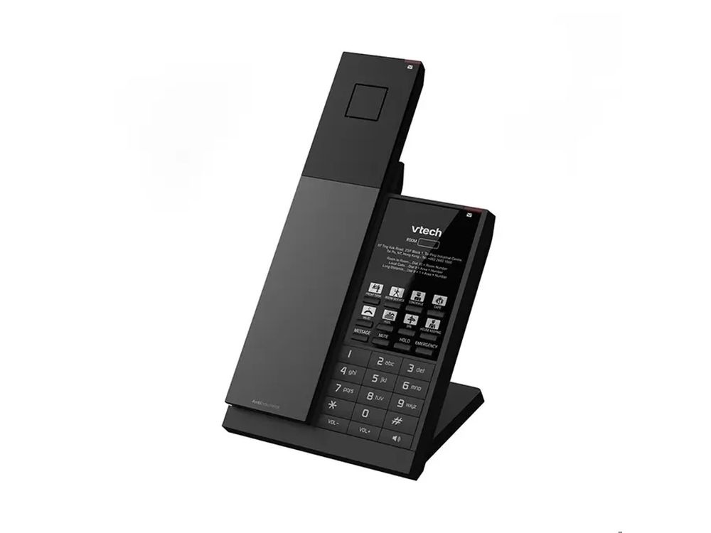 Vtech VTech NG-S3411W Draadloze SIP Hoteltelefoon met Dual-Band WiFi en 10 Sneltoetsen - Matzwart