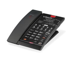 Vtech Vtech CTM-S2411-X Matte Black (5 Keys) SIP Cordless Hotel Telephone, 5 programmable Keys