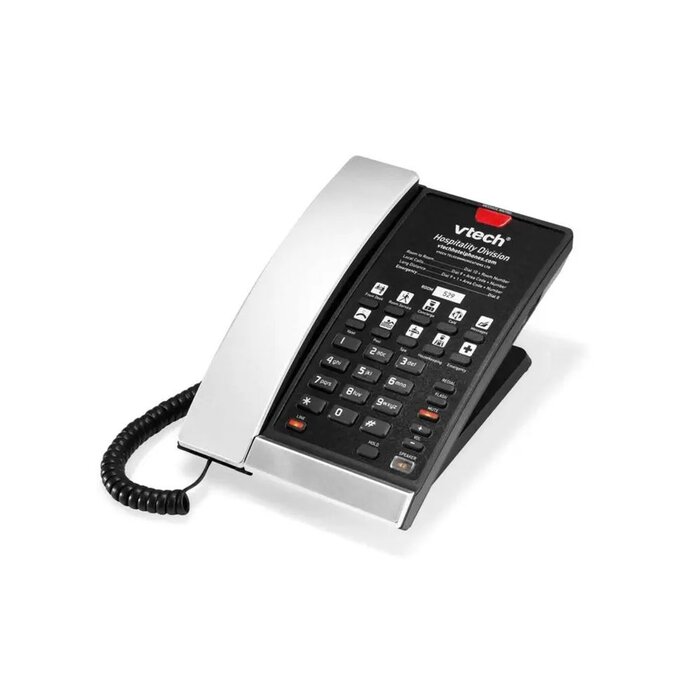 Vtech VTech S2210-X 1-Lijns SIP Hoteltelefoon met 10 Sneltoetsen - Zilver/Zwart