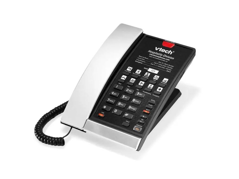 Vtech VTech S2210-X SIP Hoteltelefoon met 10 Sneltoetsen - Zilver/Zwart