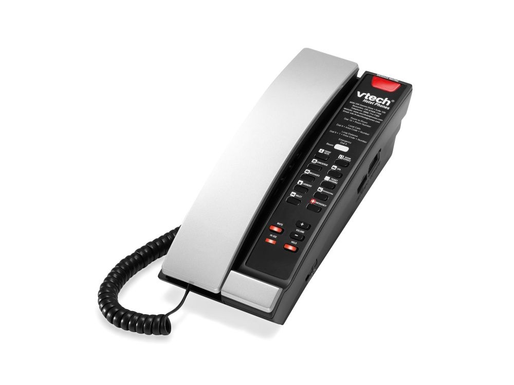 Vtech Vtech S2211-X Petite SIP Hoteltelefoon - 1-Lijns VoIP - Zilver/Zwart - 5 Sneltoetsen
