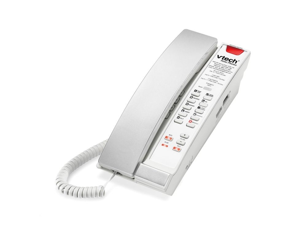 Vtech VTech S2211-X 1-Lijns SIP Petite Hoteltelefoon met 5 Programmeerbare Toetsen - Zilver/Parel