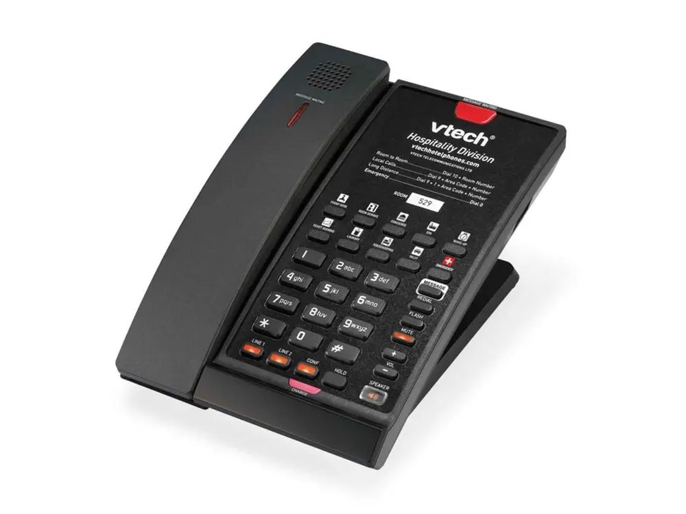 Vtech Vtech CTM-S2422 2-lijns SIP DECT Draadloze Hoteltelefoon - Matzwart