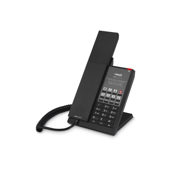 Vtech Vtech NG-S3211 Matte Black (10 Keys) 1-Line SIP Corded Phone, 10 programmable Keys